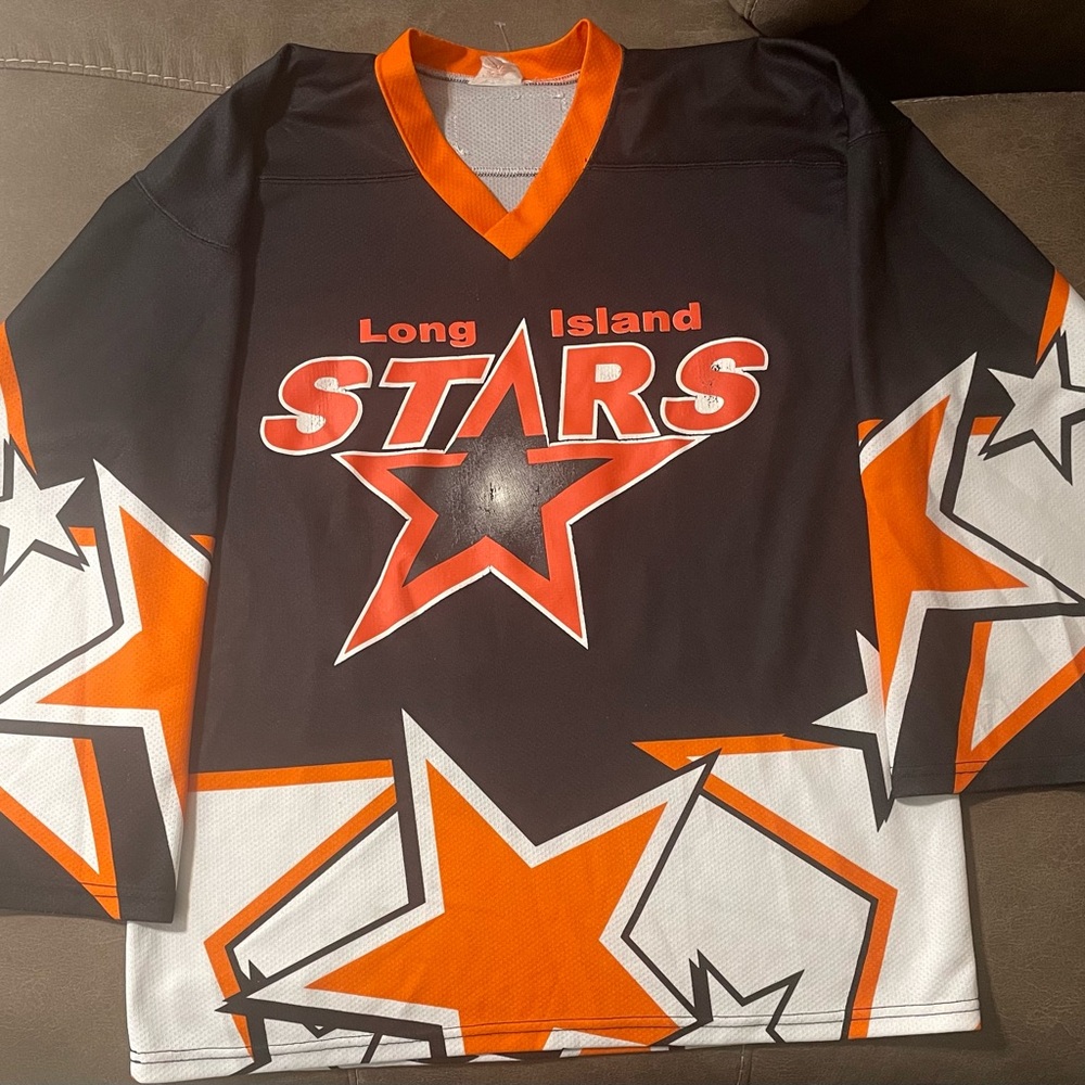 Long Island Stars Vintage Hockey Jersey Size Small